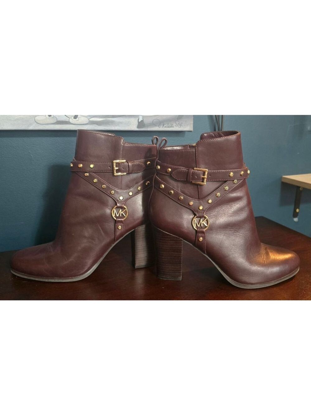 Michael Kors Preston Studded Leather Ankle Boot